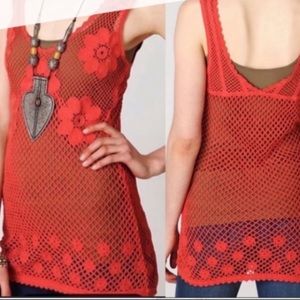 Free People Intimately Engineered Crochet Tank Size Medium